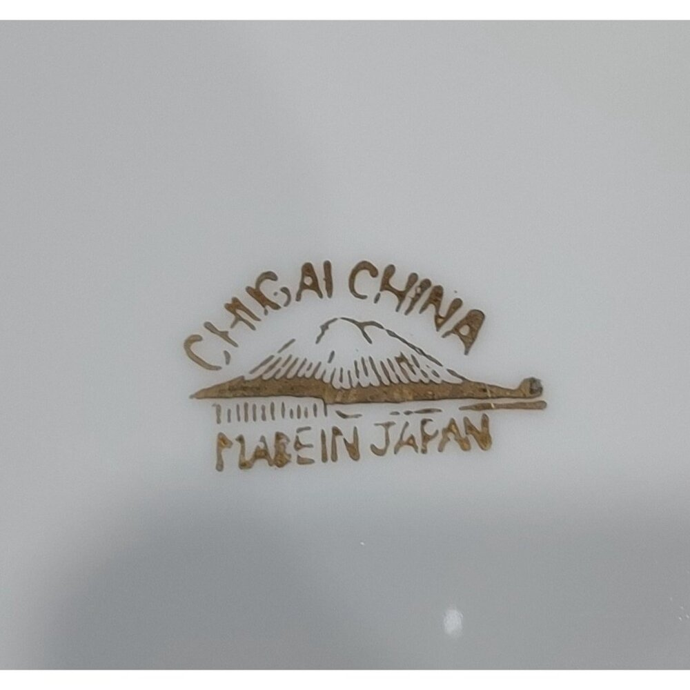 Ucacgo Japan Porclian Plate Landscape Cabin Scene Hand Painted Signed Set Of 2 - Picture 12 of 12
